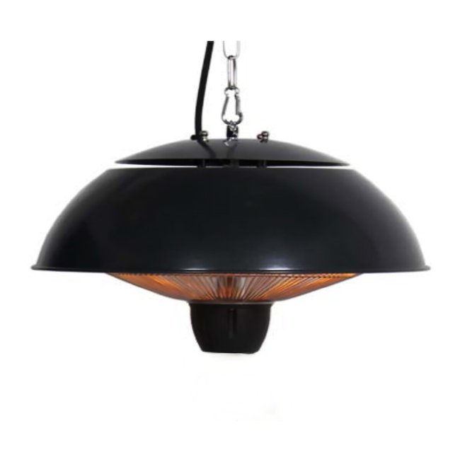 Aquecedor de exterior elétrico Capri, Chama Vermelha preto <span itemprop=