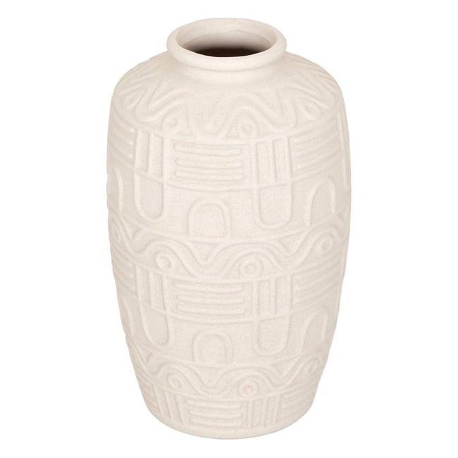 Plante artificielle avec vase NYER Couleur blanc <span itemprop=