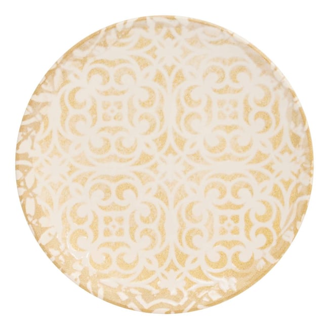 Assiette dessert D20cm ANNA Couleur creme <span itemprop=