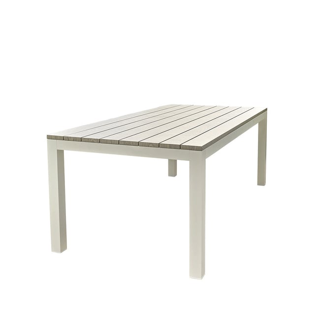 Table de jardin en aluminium 8 places  TAMPA gris <span itemprop=