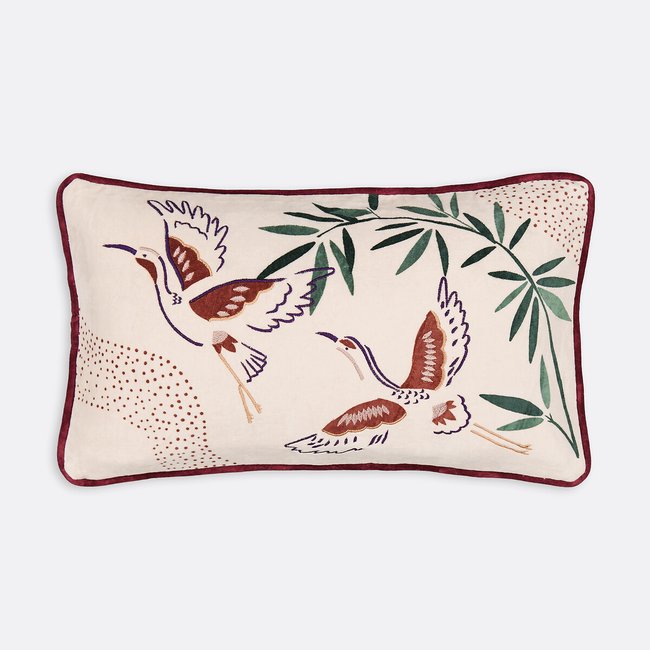 Capa de almofada retangular, em veludo, Izaia multicolor <span itemprop=