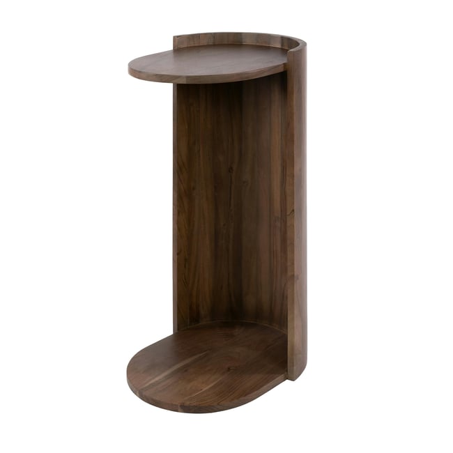 Bout de canapé en bois d'acacia brun NAKO Couleur marron <span itemprop=