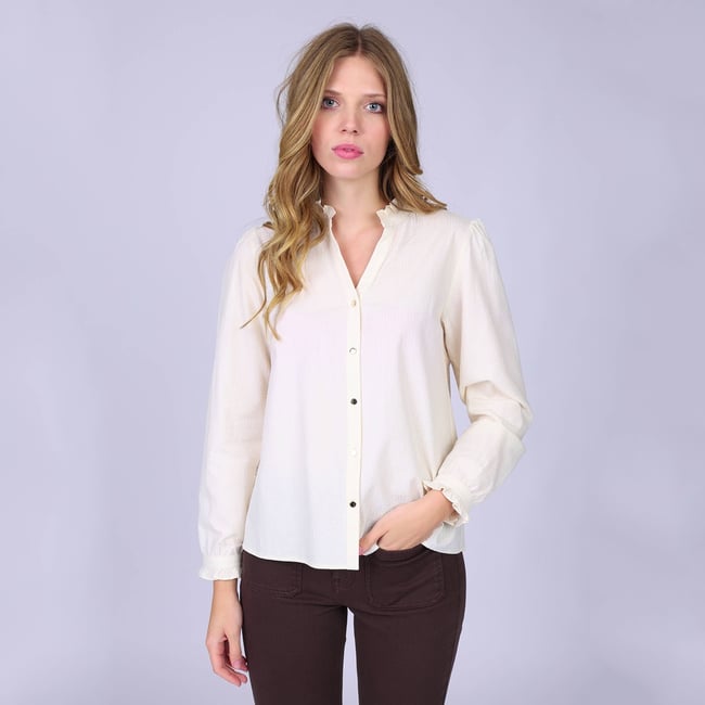 Chemise Bohème ecru <span itemprop=