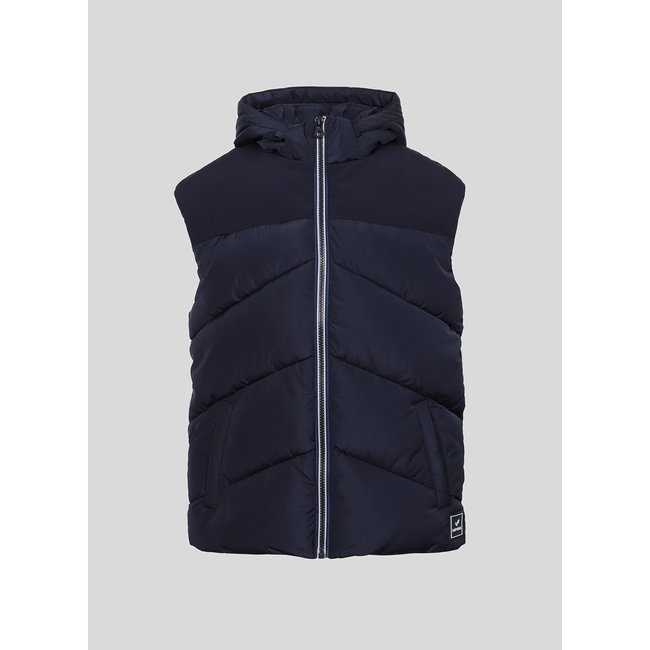 Doudoune Sans Manches  Polyester MEX bleu <span itemprop=