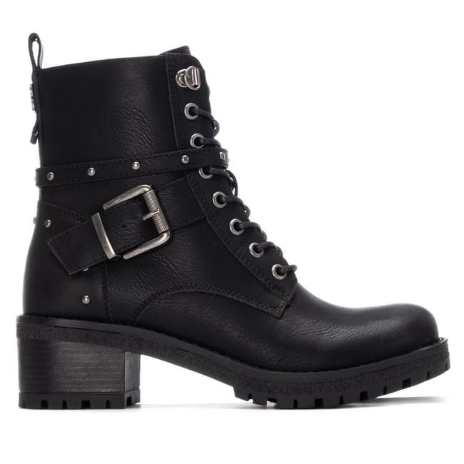 Bottine Talon Décontractée Fermeture éclair noir <span itemprop=