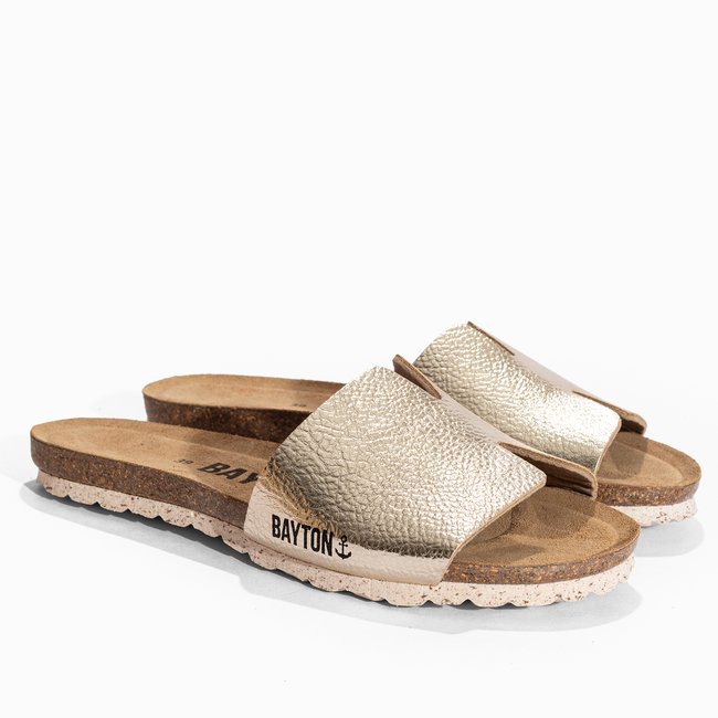 Sandales pour femme DJILIAN or <span itemprop=