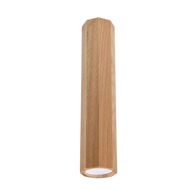 Plafonnier Bois Chêne GU10 1 Zeke 30 Couleur marron <span itemprop=