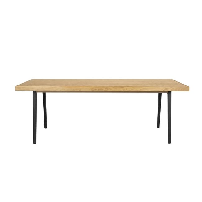 Table en bois métal 8 personnes Harvest Couleur bois <span itemprop=