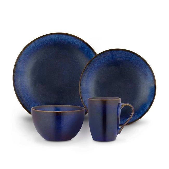16-Piece Reactive Glaze Stoneware Dinner Set - BARBARY & OAK