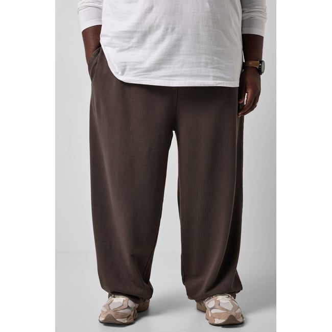 Pantalon en molleton, style vintage marron châtaigne <span itemprop=