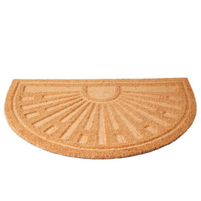 Paillasson coco demi-lune soleil 80x52x2cm Couleur v002230 <span itemprop=