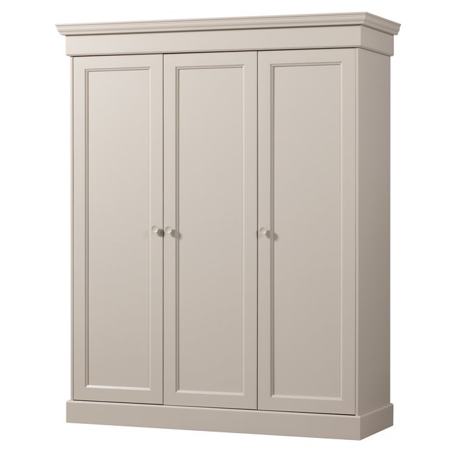 Armoire penderie en pin OLIVIA Couleur blanc <span itemprop=