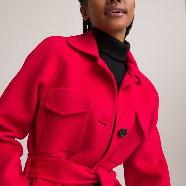 Manteau rouge la redoute outlet