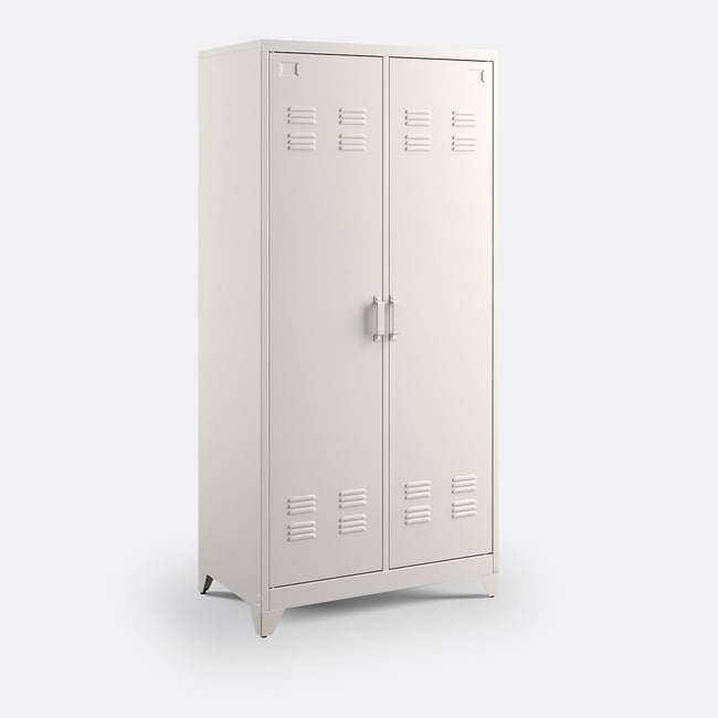Armoire 2 portes en métal acier, HIBA - LA REDOUTE INTERIEURS