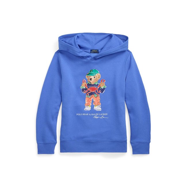 Sweat à capuche en molleton bleu roi <span itemprop=