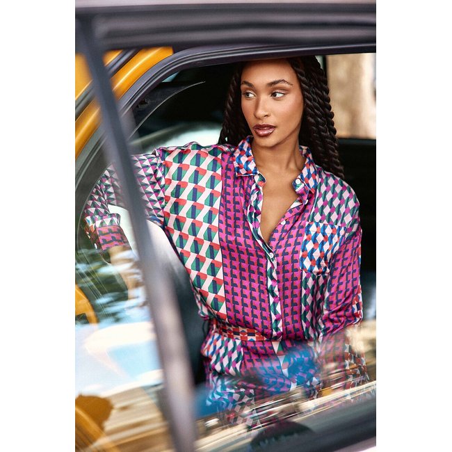 Chemise manches longues imprimé géométrique CHANIC - LA PETITE ETOILE