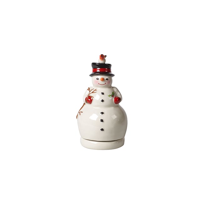 Bonhomme De Neige, Tournant NOSTALGIC MELODY Couleur blanc <span itemprop=