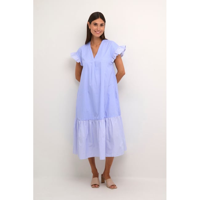 Robe bleu rayures blue stripe mix <span itemprop=