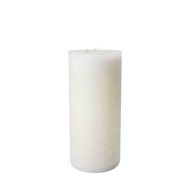 Bougie d'Intérieur Blanche 3 Mèches Diam 15 x 32 cm Couleur v002227 <span itemprop=