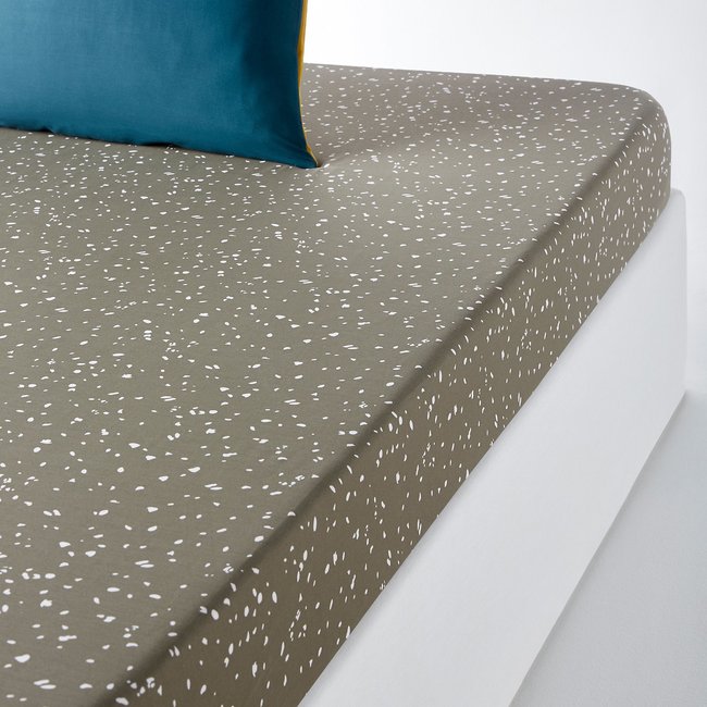 Fixleintuch Hilda, Baumwolle khaki <span itemprop=