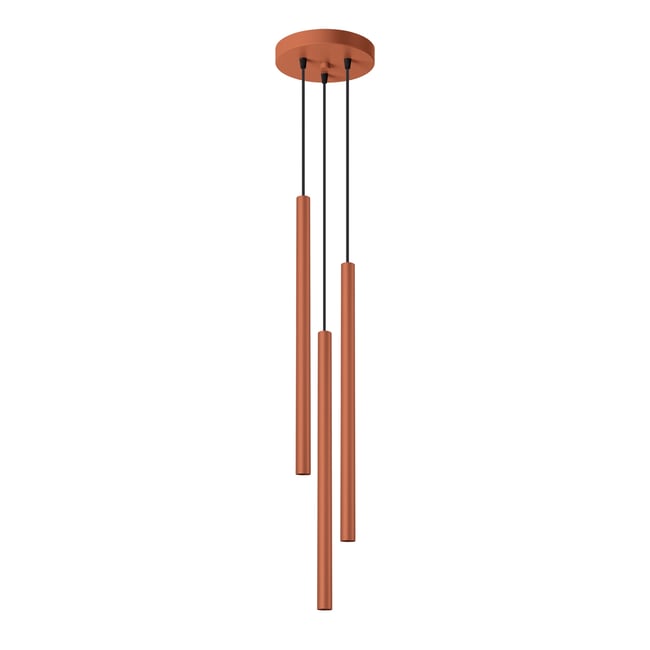 Suspension Acier Ocre Rouge G9 3 Pastelo Couleur rouge <span itemprop=