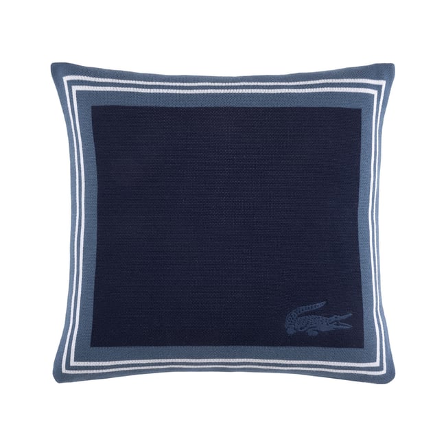 Housse de coussin en coton, L FRAME marine <span itemprop=