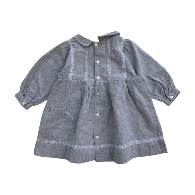 Robe bébé - Très bon état gris <span itemprop=