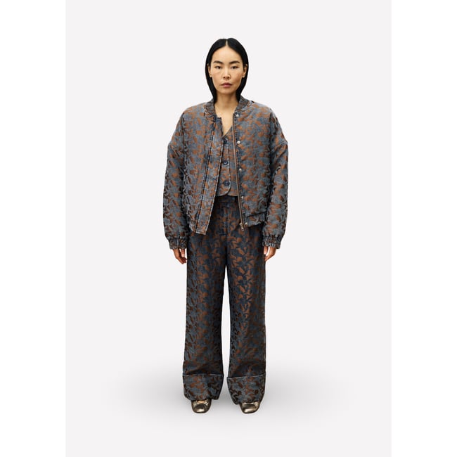 Bomber  en coton BOWIE marron glace <span itemprop=
