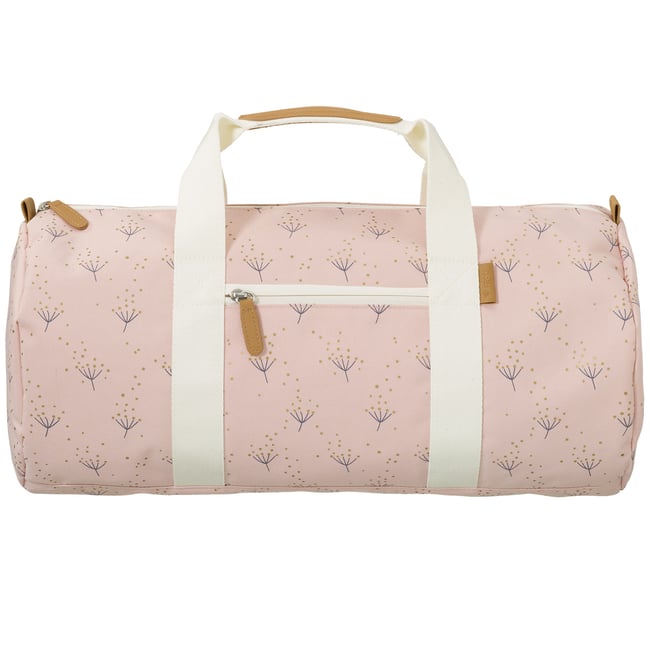 Sac week-end rose, marron, écru <span itemprop=