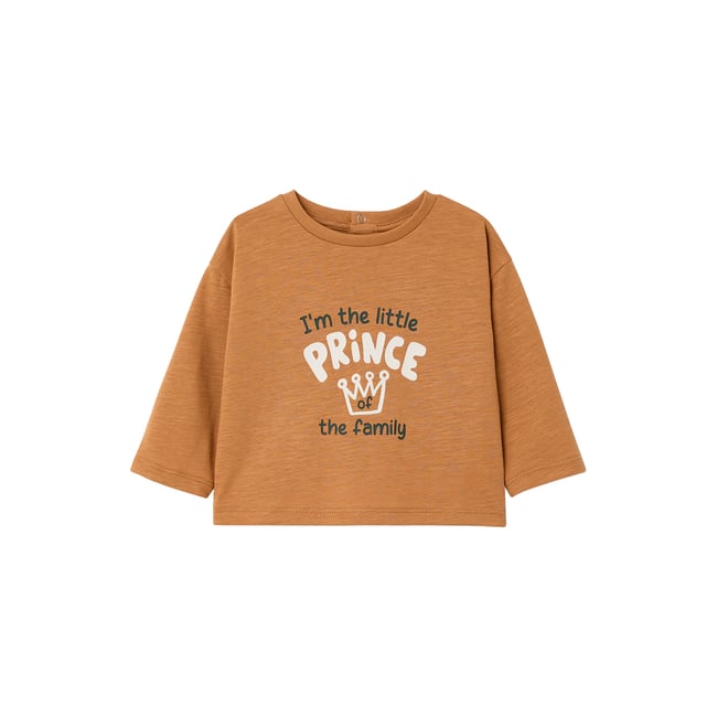 T-shirt manches longues caramel <span itemprop=