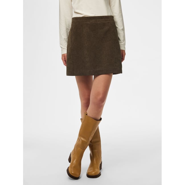 Mini-Jupe marron - wren1 <span itemprop=