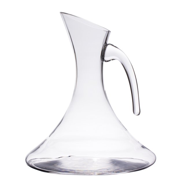fond plat avec anse 1 l-CARAFE Couleur transparent / cristal <span itemprop=