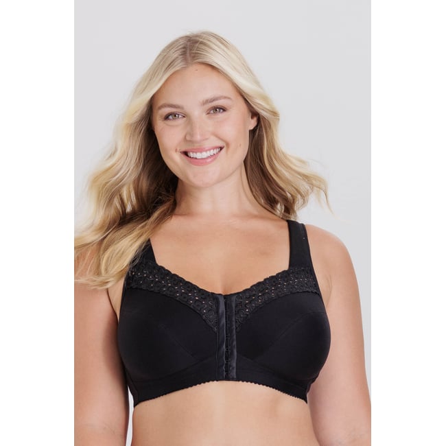 Soutien-gorge à fermeture devant BRODERIE ANGLAISE noir <span itemprop=