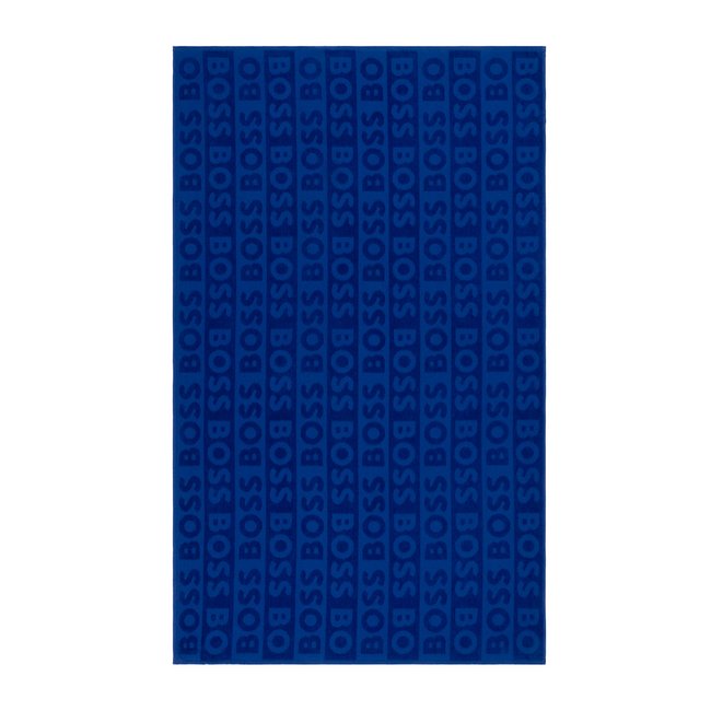 Serviette de plage  en velours,FONT blue <span itemprop=