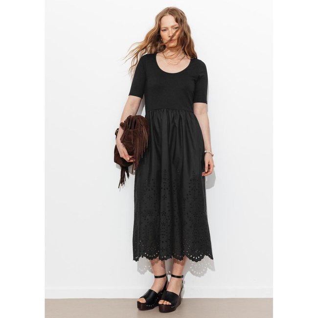 Robe t-shirt broderie anglaise - PROMOD