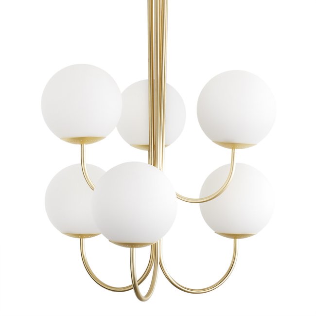 Moricio Opaline & Brass Ceiling Light, white, LA REDOUTE INTERIEURS