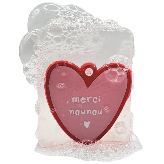 Savon rose, rouge <span itemprop=