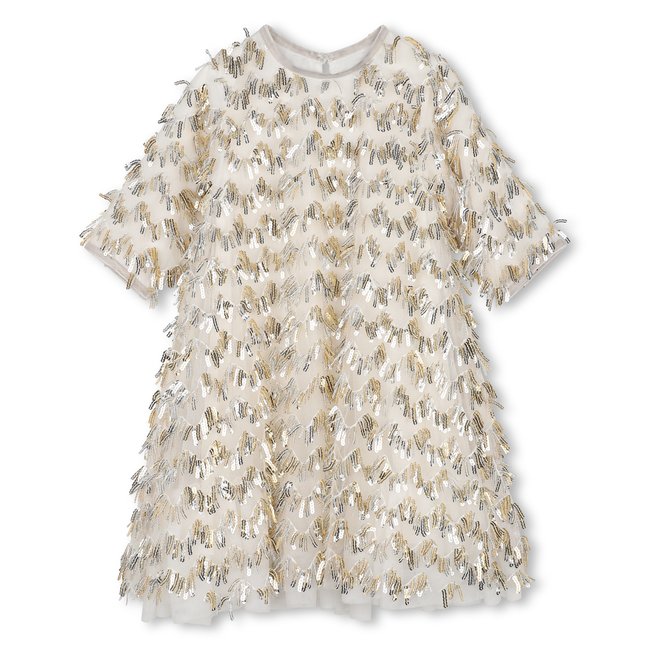 Robe de cérémonie gold argent <span itemprop=