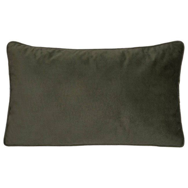 Coussin déhoussable LILOU vert kaki <span itemprop=