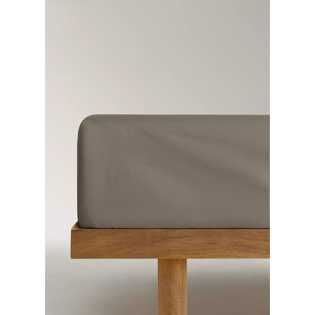 Drap-housse percale de coton 300 fils lit 180 cm - MANGO HOME