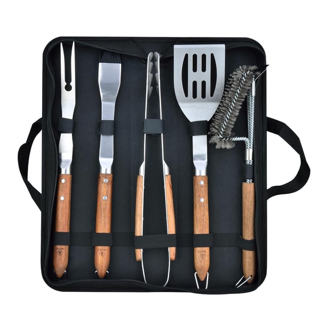 Set de 5 ustensiles de barbecue - 