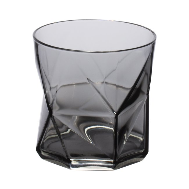Verre à whisky 32 cl fumé (lot de 6)-CASSIOPEA Couleur gris <span itemprop=
