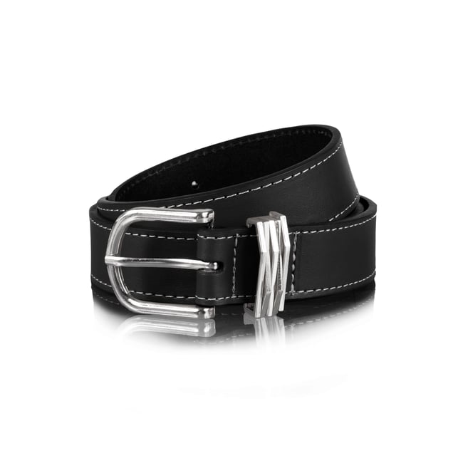 Ceinture lisse bijoux noir <span itemprop=