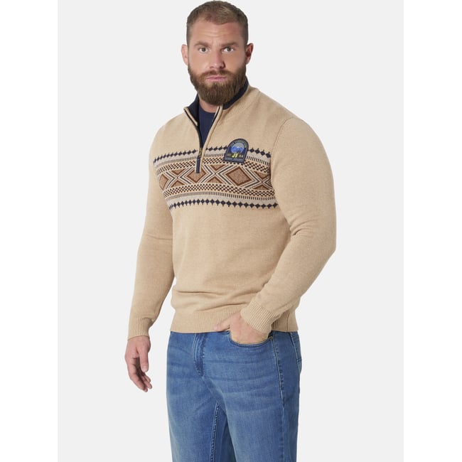 Pull KOBBE beige mélange <span itemprop=