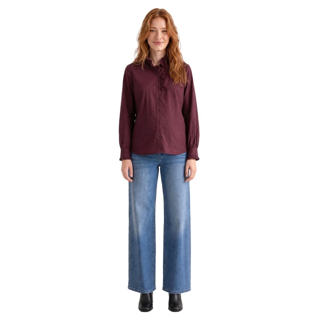 Chemise grossesse et allaitement prune <span itemprop=