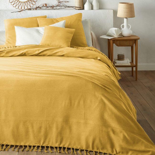 Copriletto con frange cotone, Nedo - LA REDOUTE INTERIEURS