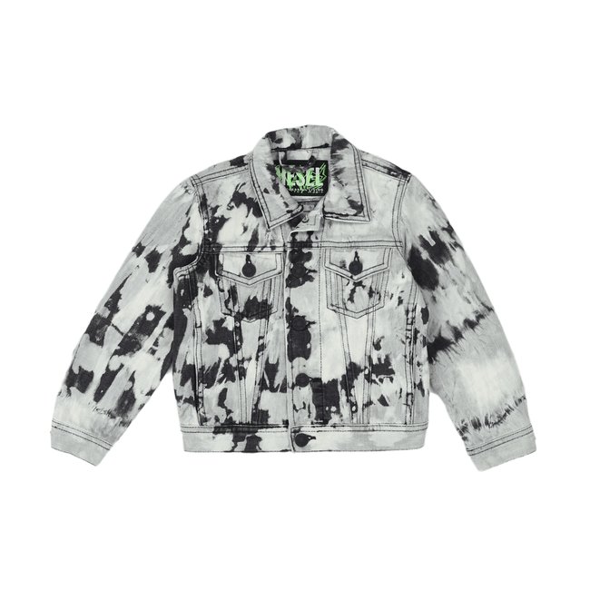 Veste en jean  - Très bon état gris <span itemprop=