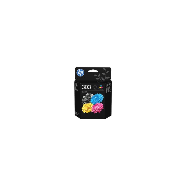Cartouche d'encre 303 noire + 3 couleurs - HP