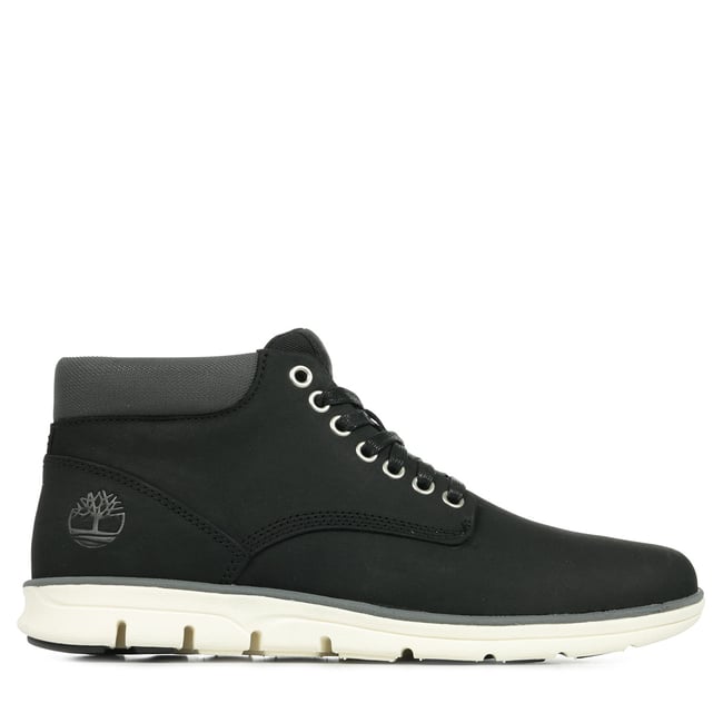 Baskets montantes cuir Bradstreet noir <span itemprop=