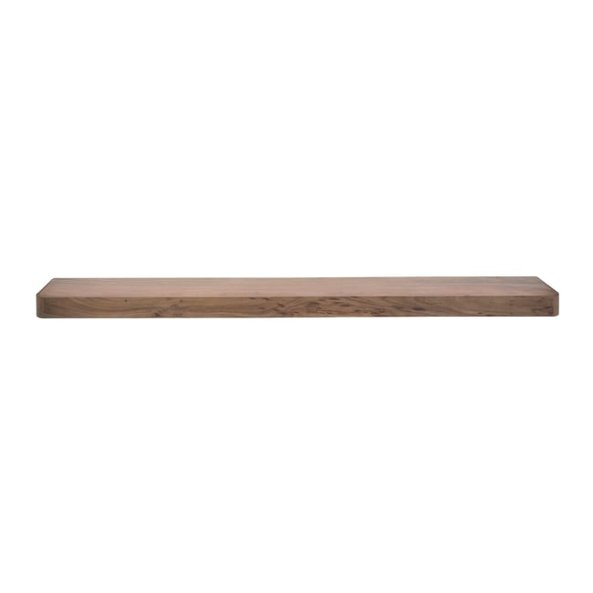 Etagère murale bois foncé plateau épais 200 cm NAKO Couleur marron <span itemprop=